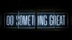 Do Something Great neon sign